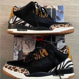 Nike Air Jordan Retro 3 SE “animal print” men size 10.5 used excellent condition